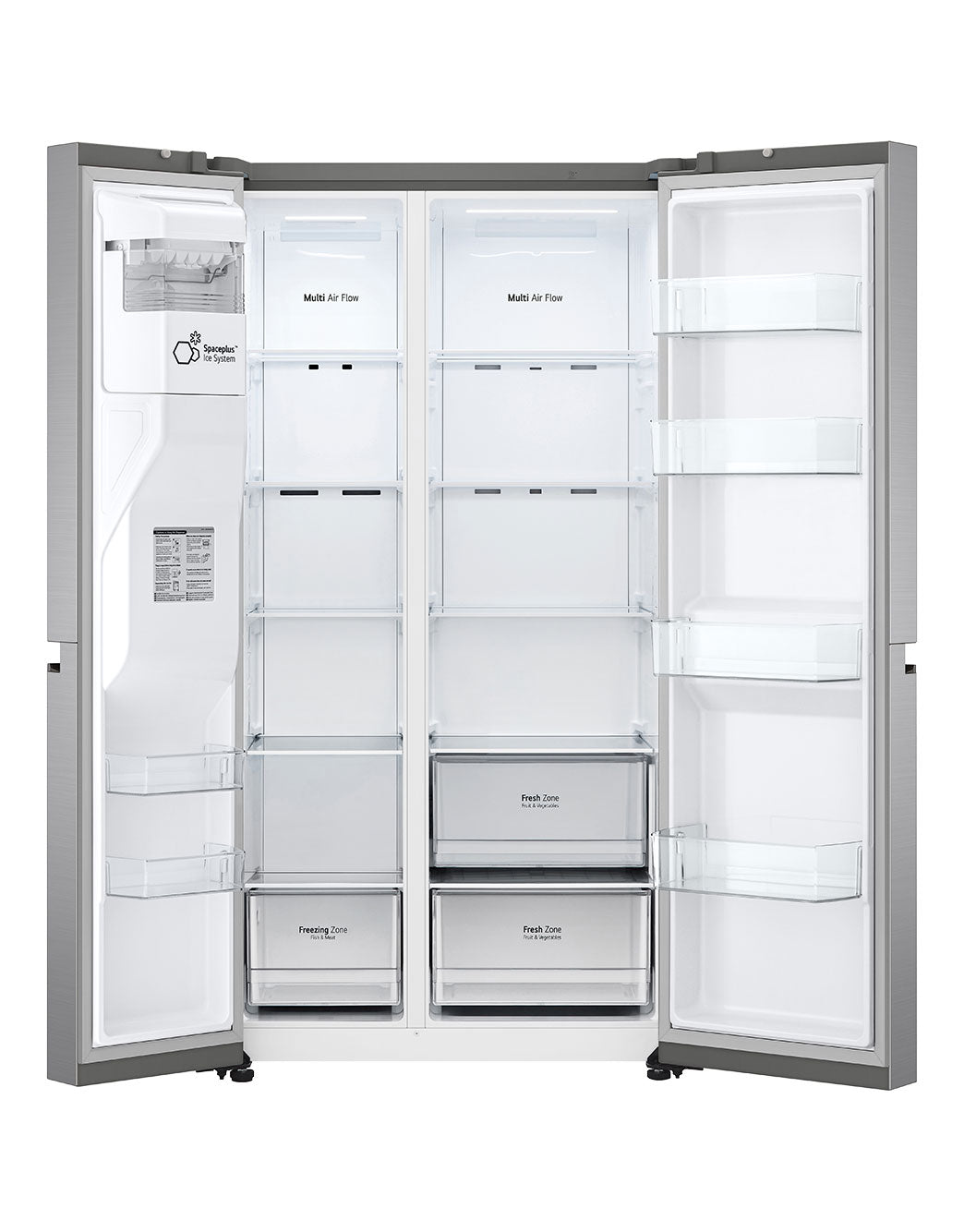 LG NatureFRESH™ American-style Fridge Freezer – Stainless Steel