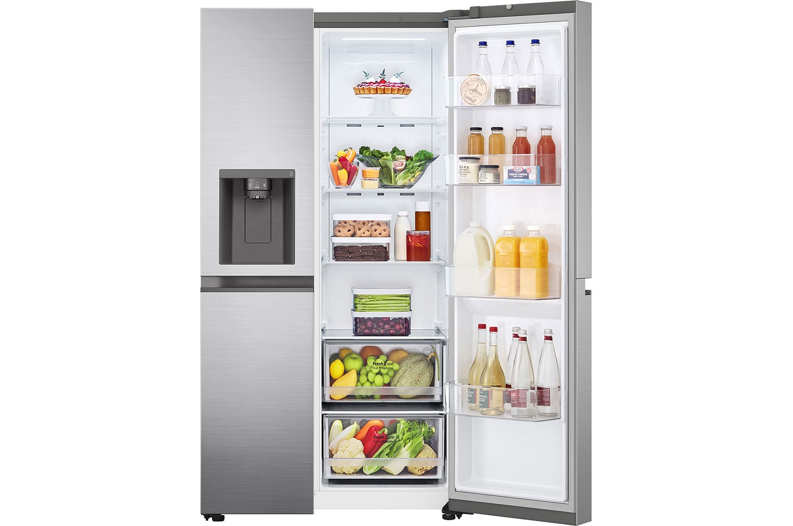 LG NatureFRESH™ American-style Fridge Freezer – Stainless Steel