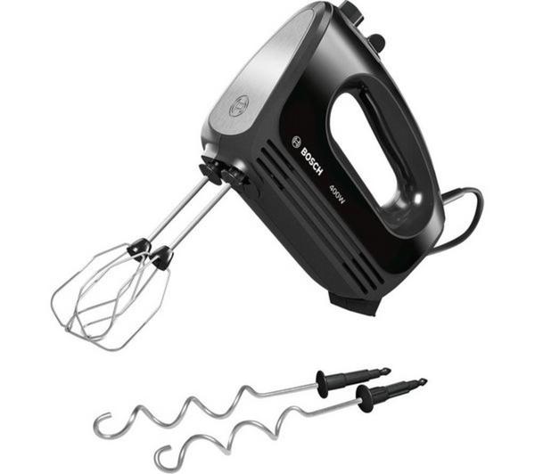 Bosch Hand Mixer CleverMixx 400 W Black, Brushed Stainless Steel