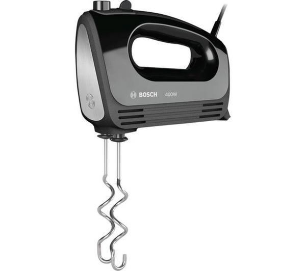 Bosch Hand Mixer CleverMixx 400 W Black, Brushed Stainless Steel