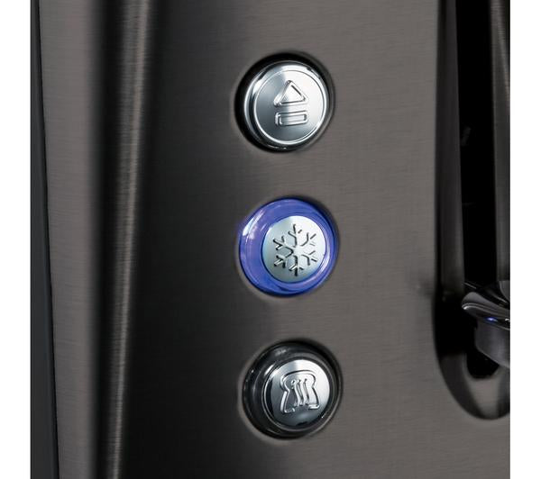 Russell Hobbs Matte Black 2‑Slice Toaster