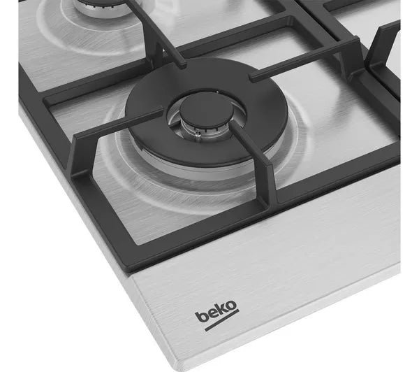 BEKO Pro HIAW64225SX 58 cm Gas Hob - Stainless Steel