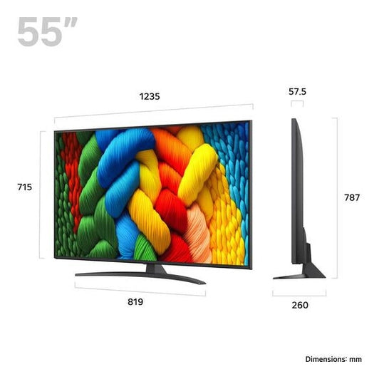 LG Nano81 55" 4K UHD NanoCell Smart TV | 55NANO81A6A.AEK