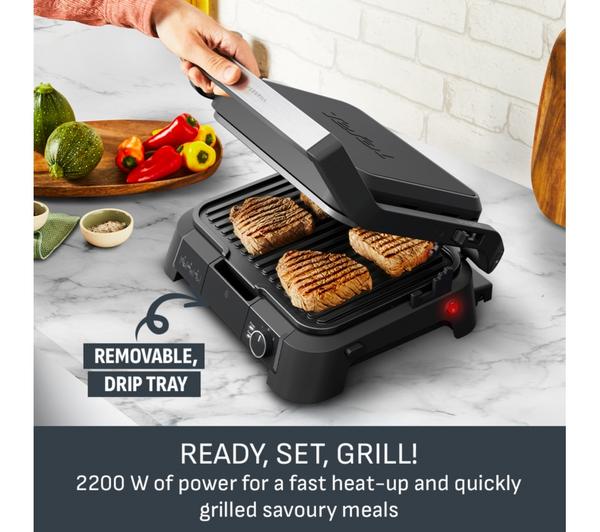 TEFAL SuperGrill 3-in-1 Tabletop Grill - Black | GC5108G1
