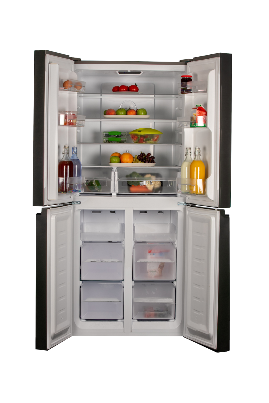 Belling American-Style Fridge Freezer Stainless Steel