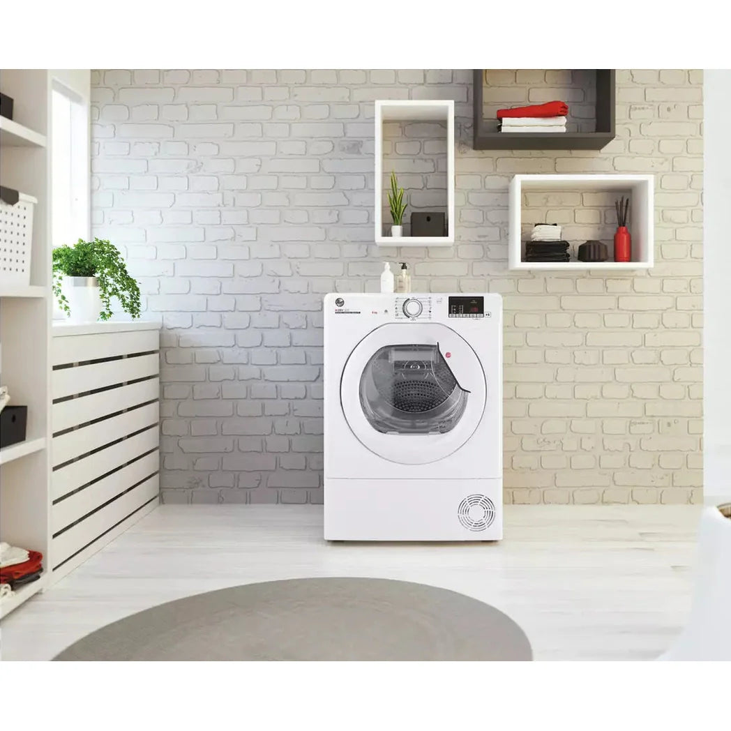 Hoover HLE H8A2DE 80 8KG Heat Pump Tumble Dryer - White | HLEH8A2DE-80 Hoover Washing Machine Ben Sweeney Electrical Euronics