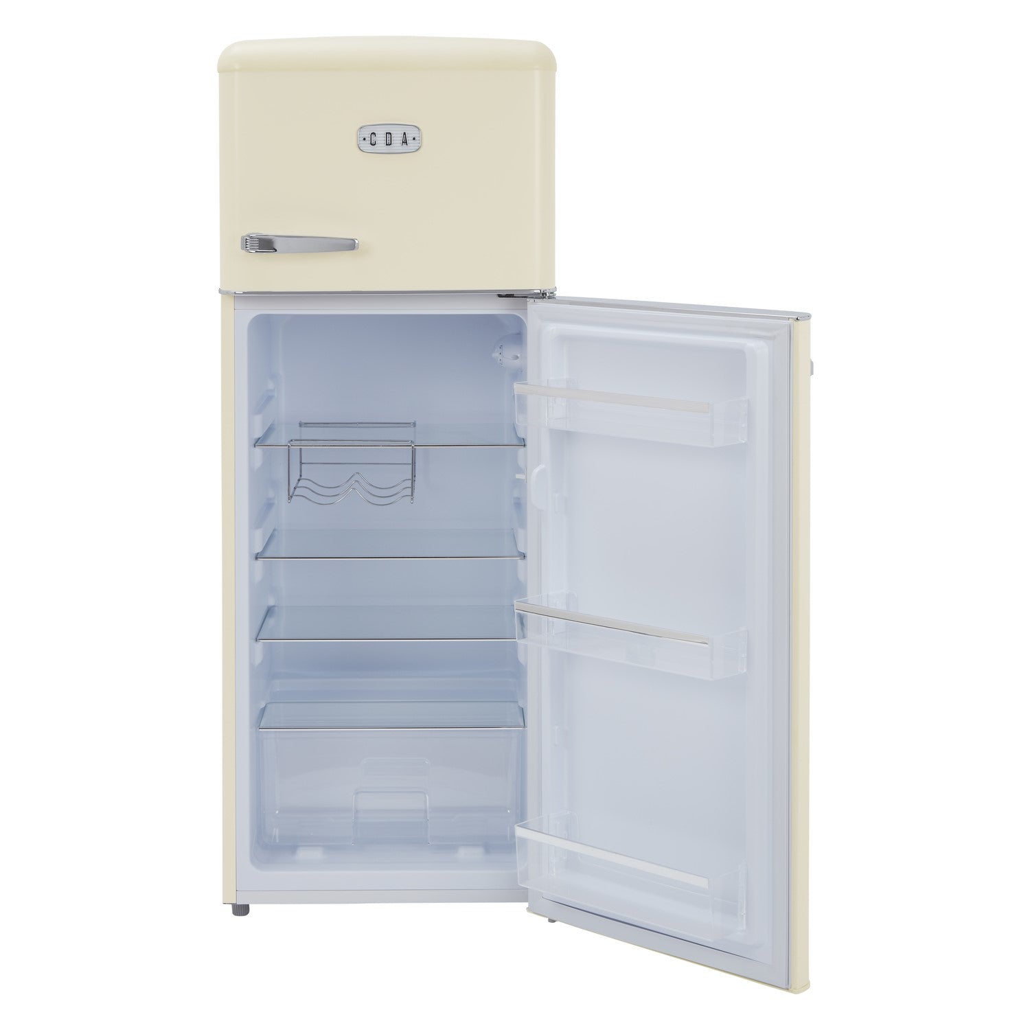 BETTY-BARLEY Retro 55cm freestanding top mount fridge freezer