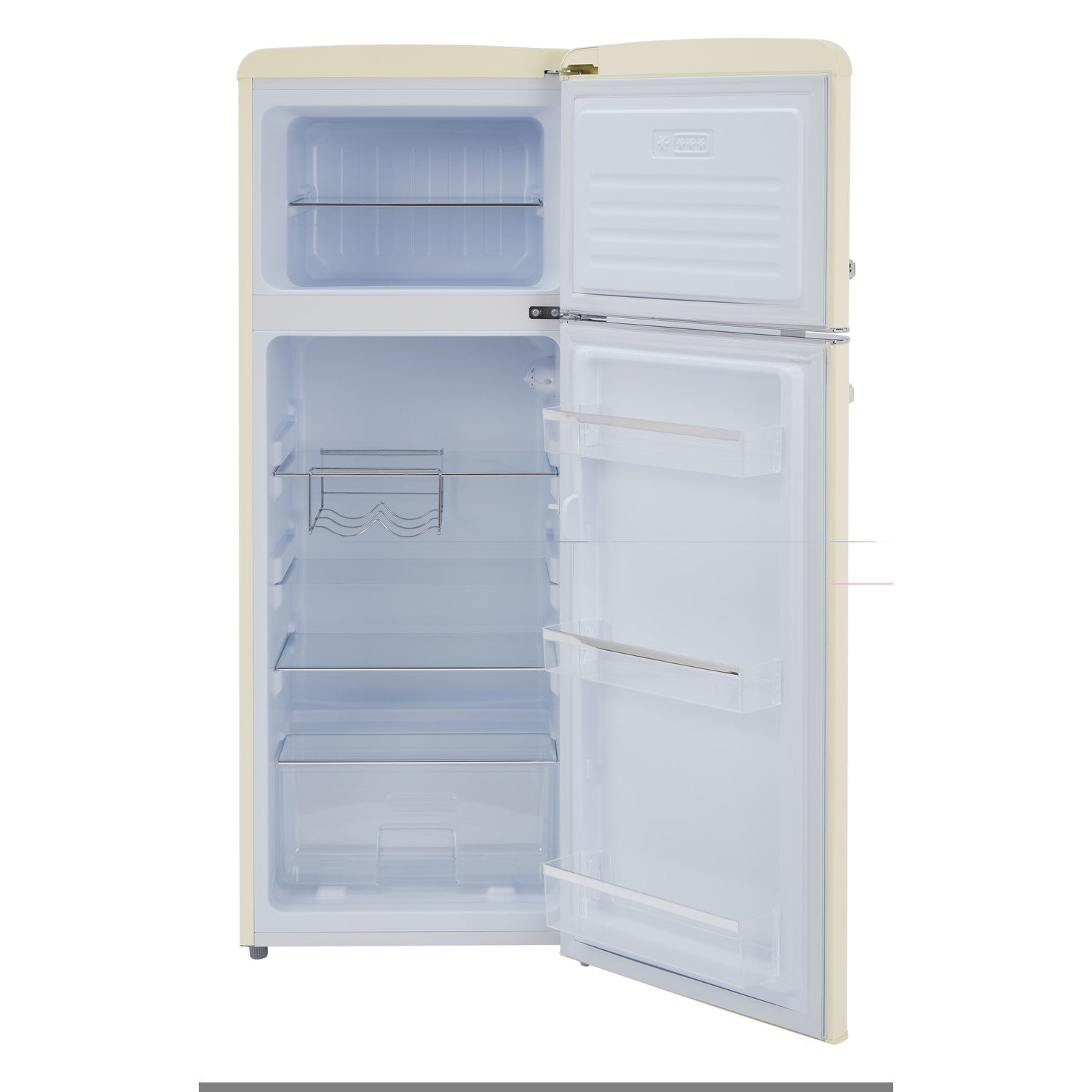 BETTY-BARLEY Retro 55cm freestanding top mount fridge freezer