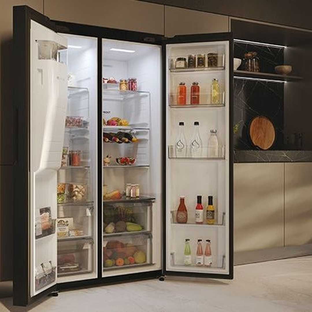 Haier Freestanding No Frost American Fridge Freezer | HFR5719EWMP Haier American Fridge Freezer Ben Sweeney Electrical Euronics