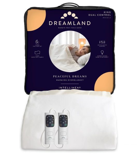 Dreamland Peaceful Dreams King Size Dual Control Overblanket | 16926