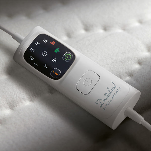 Dreamland Cosy Dreamer Superior Cotton Double Underblanket Mattress Warmer with Dual Controllers - White | 16995C