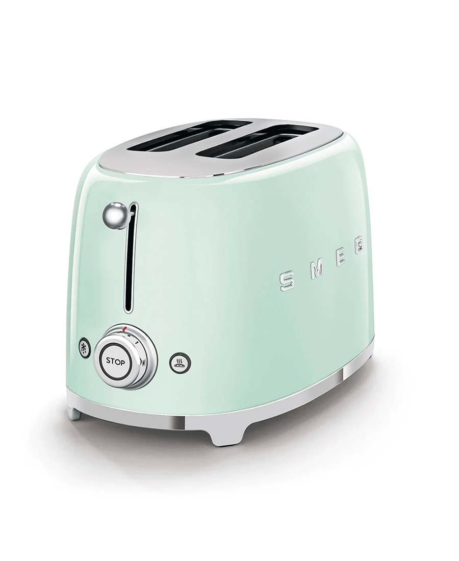Smeg 950W 2 Slice Toaster - Pastel Green | TSF01PGUK - Ben Sweeney Letterkenny