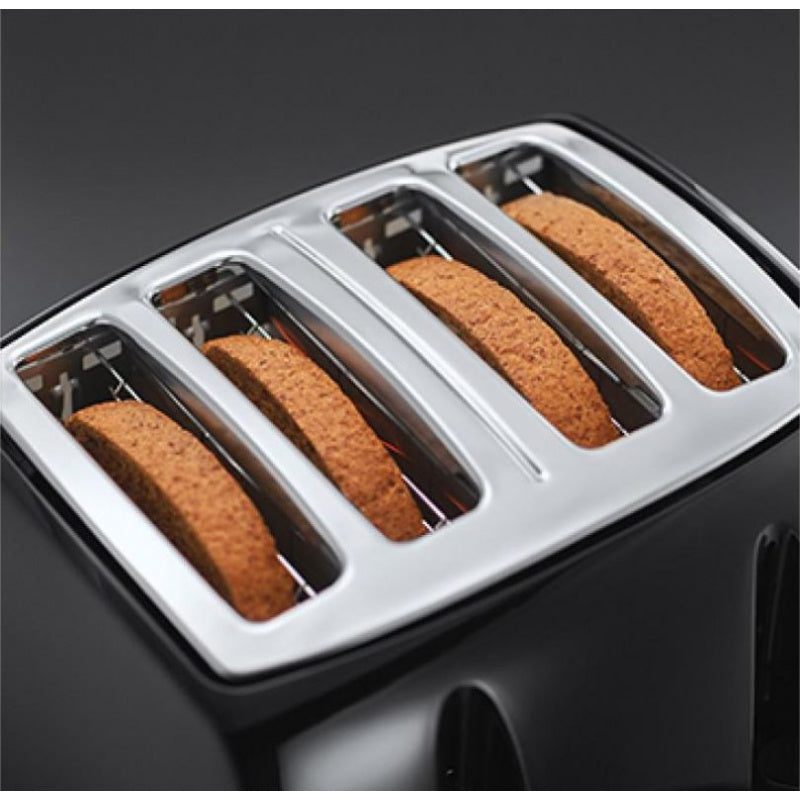 Russell Hobbs Textures 4-Slice Toaster | Black