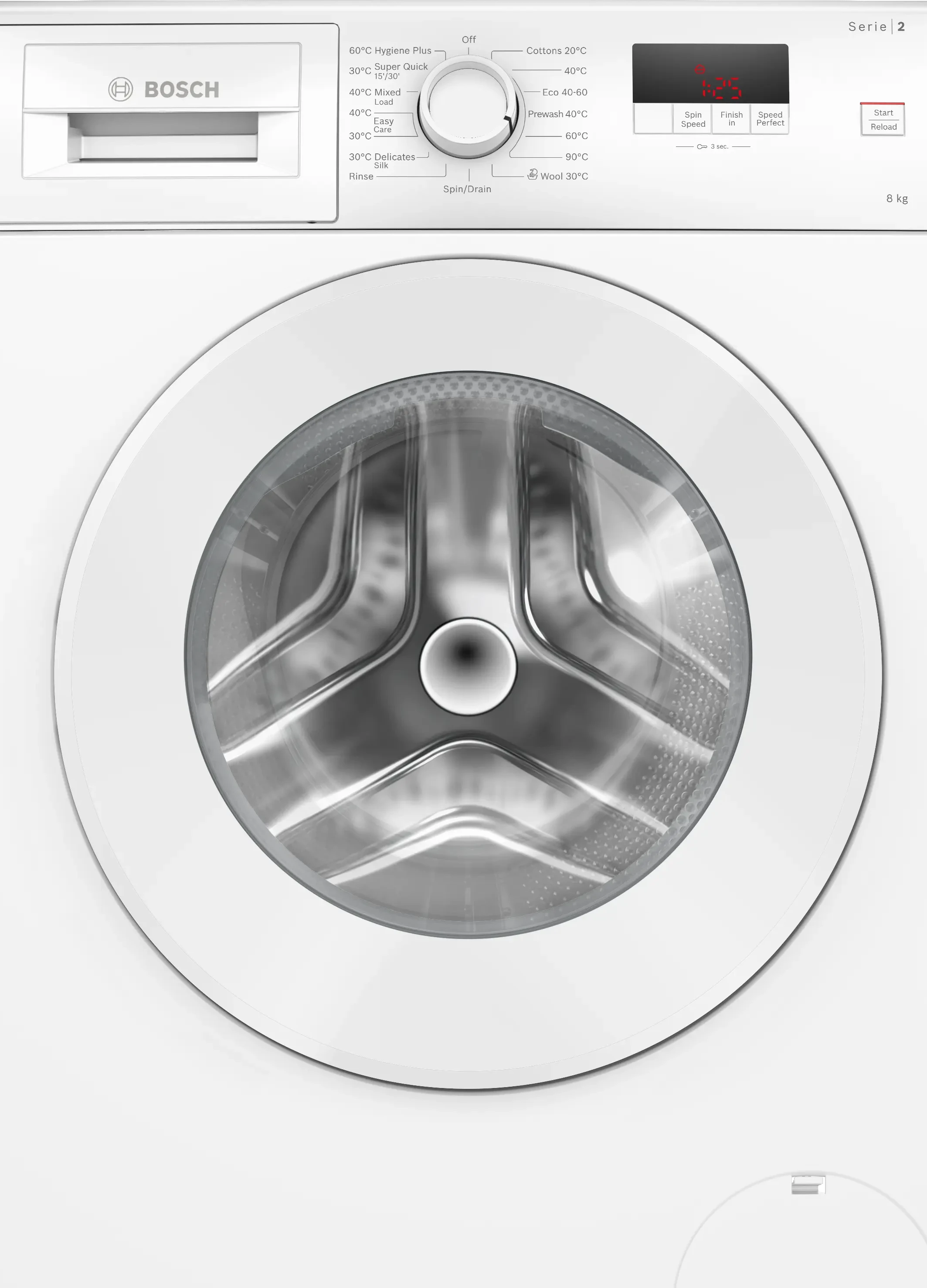Bosch Series 2 8KG 1400 Spin Washing Machine WGE03408GB