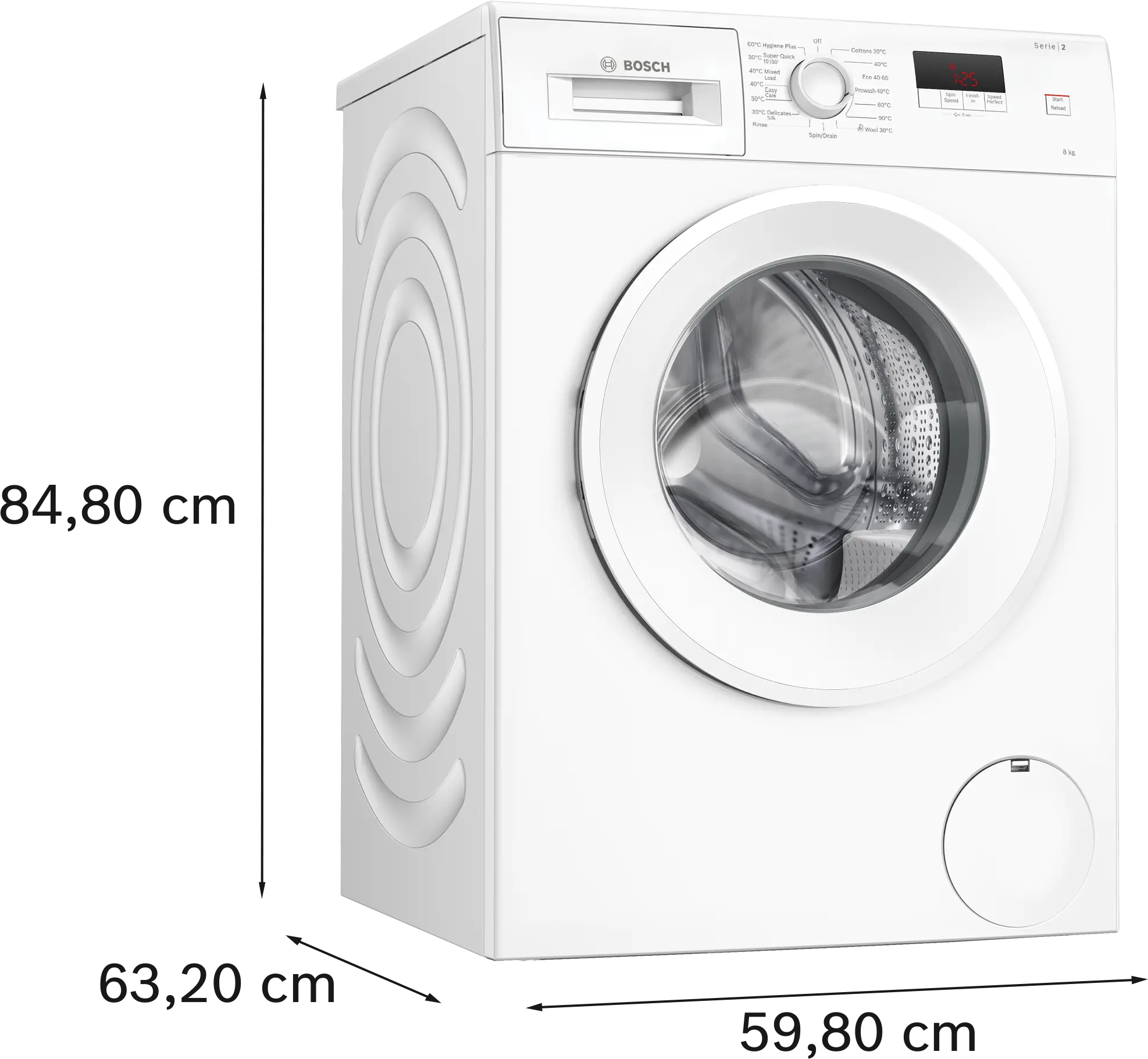 Bosch Series 2 8KG 1400 Spin Washing Machine WGE03408GB