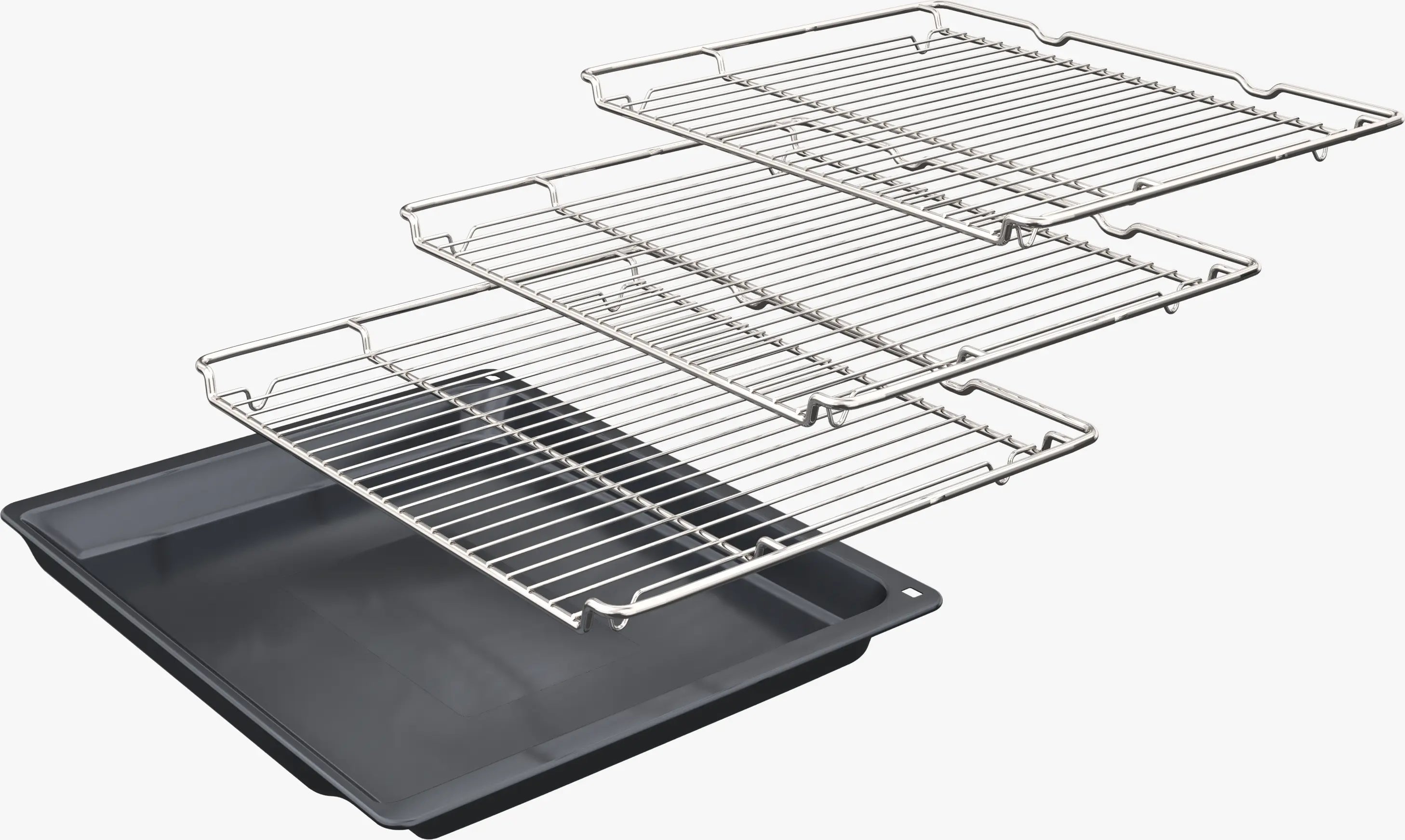 BOSCH SERIES 4 34/71LITRE BUILT IN DOUBLE OVEN - BLACK