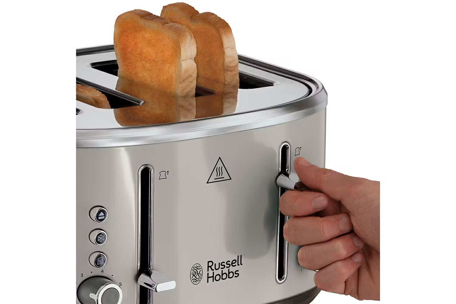 Russell Hobbs Stylevia 4 Slice Toaster | 26293 | Mocha