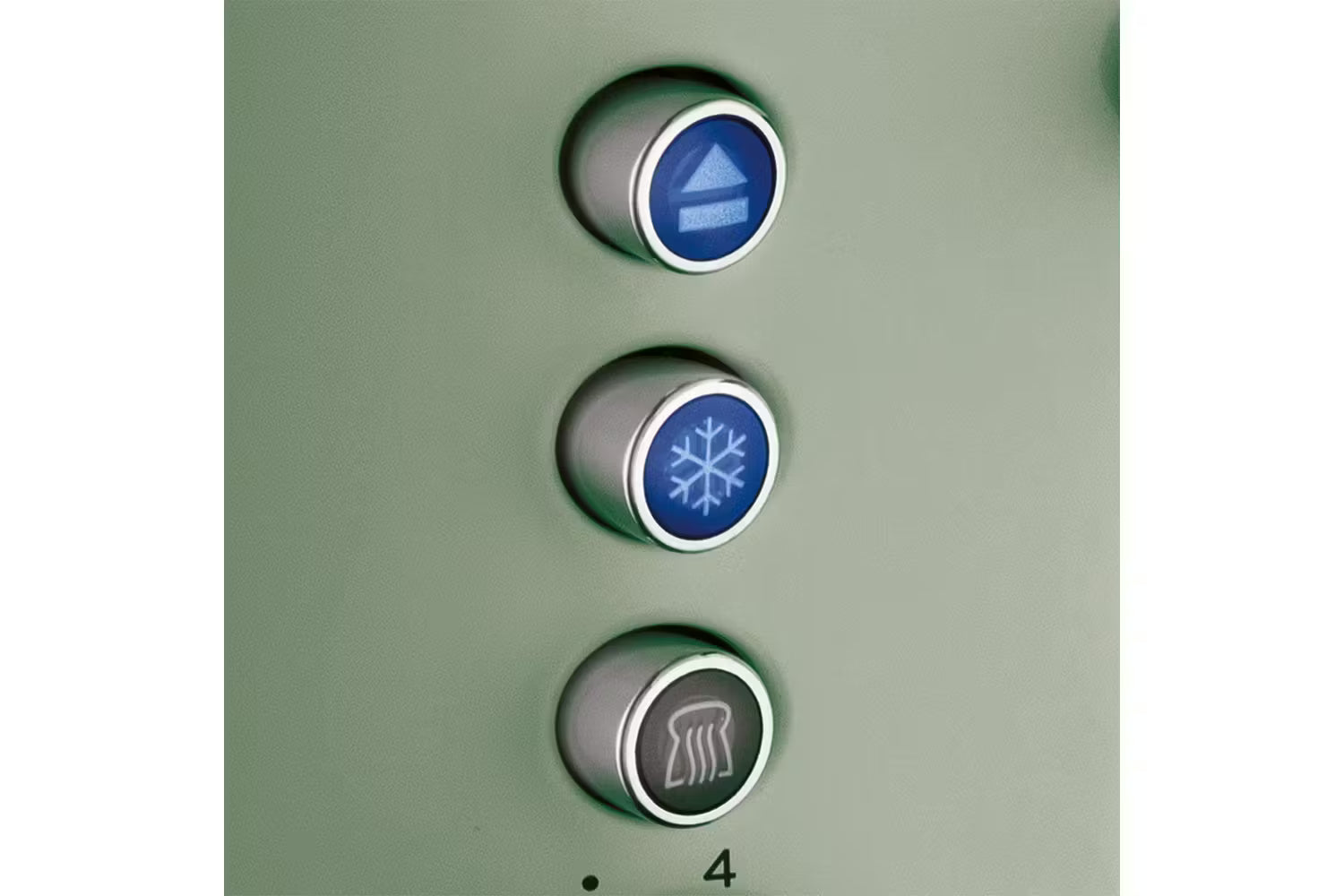 Russell Hobbs Stylevia 4 Slice Toaster | 26294 | Sage Green