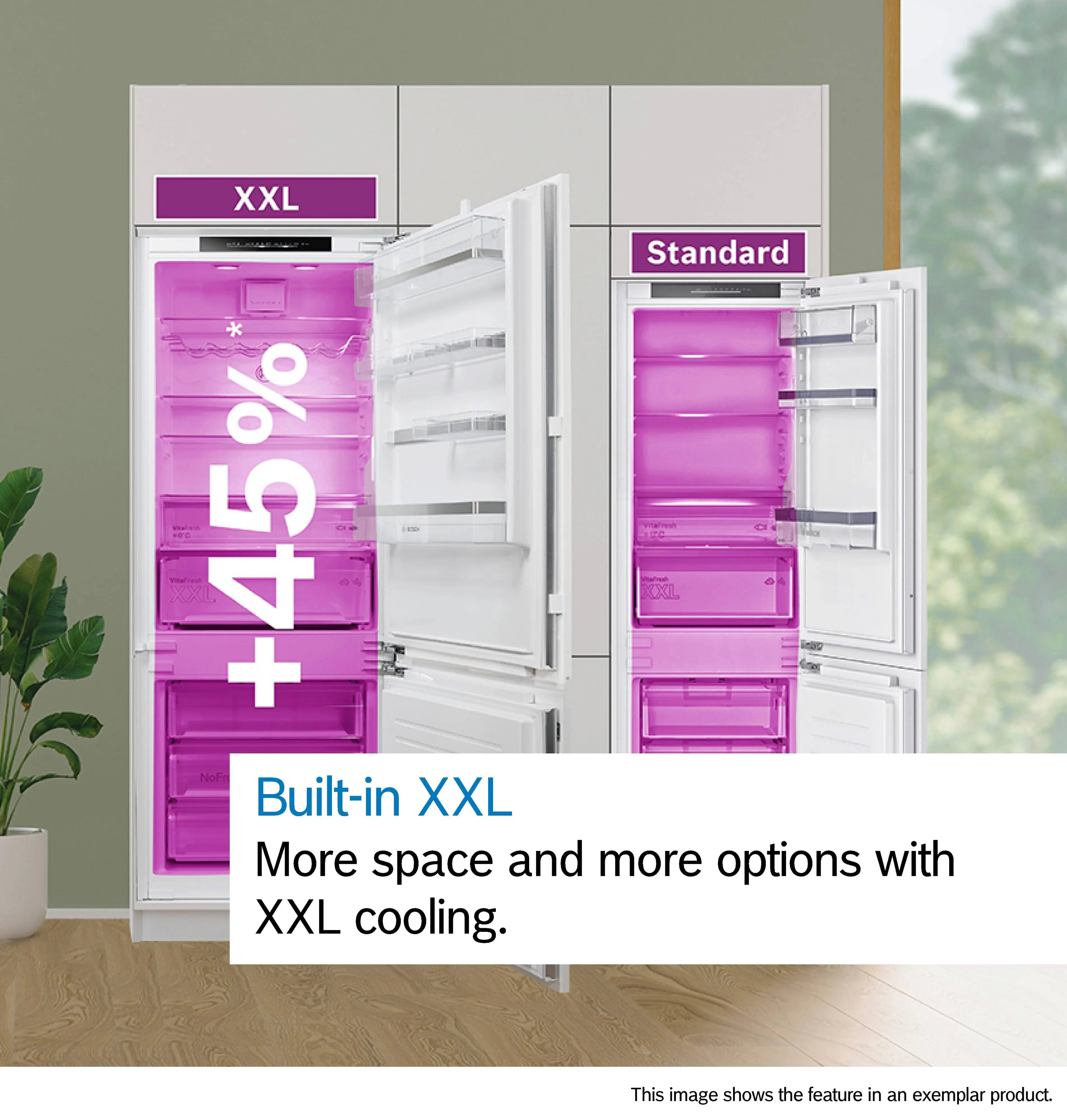 Bosch Series 2 383L Integrated No Frost Fridge Freezer | KBN96NSE1G