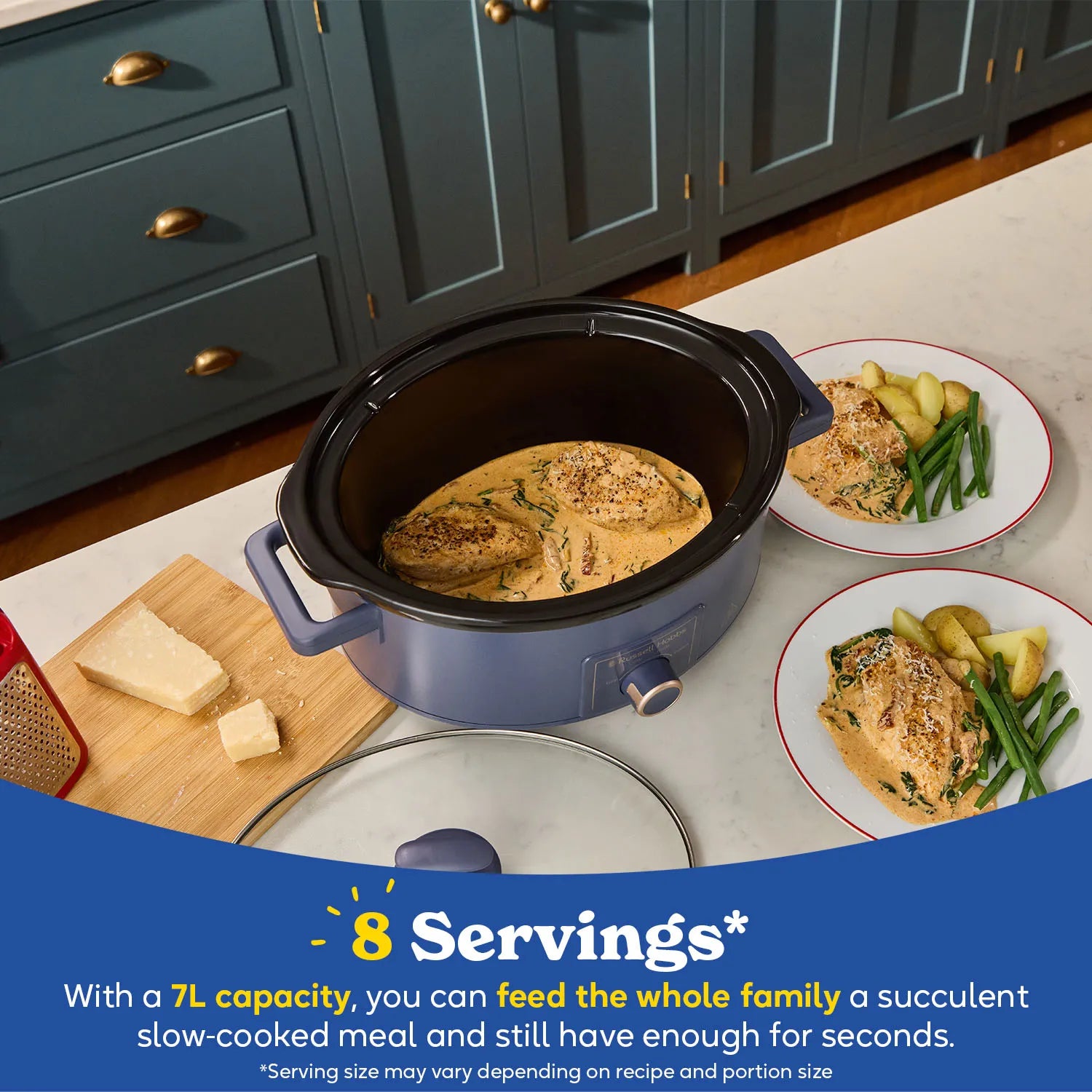 Russell Hobbs 28780 Slow Cooker - Navy Blue