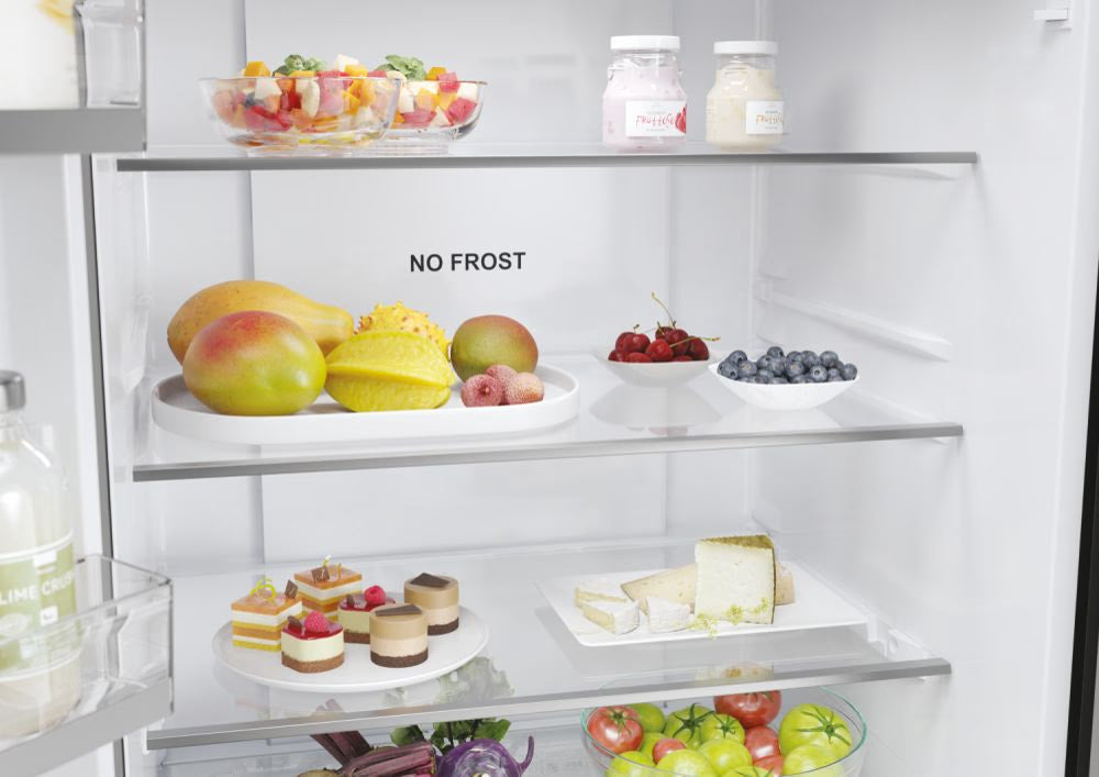 Haier FD 70 Series 5 444L No Frost Freestanding Fridge Freezer in Black | HFR5719EWPB.