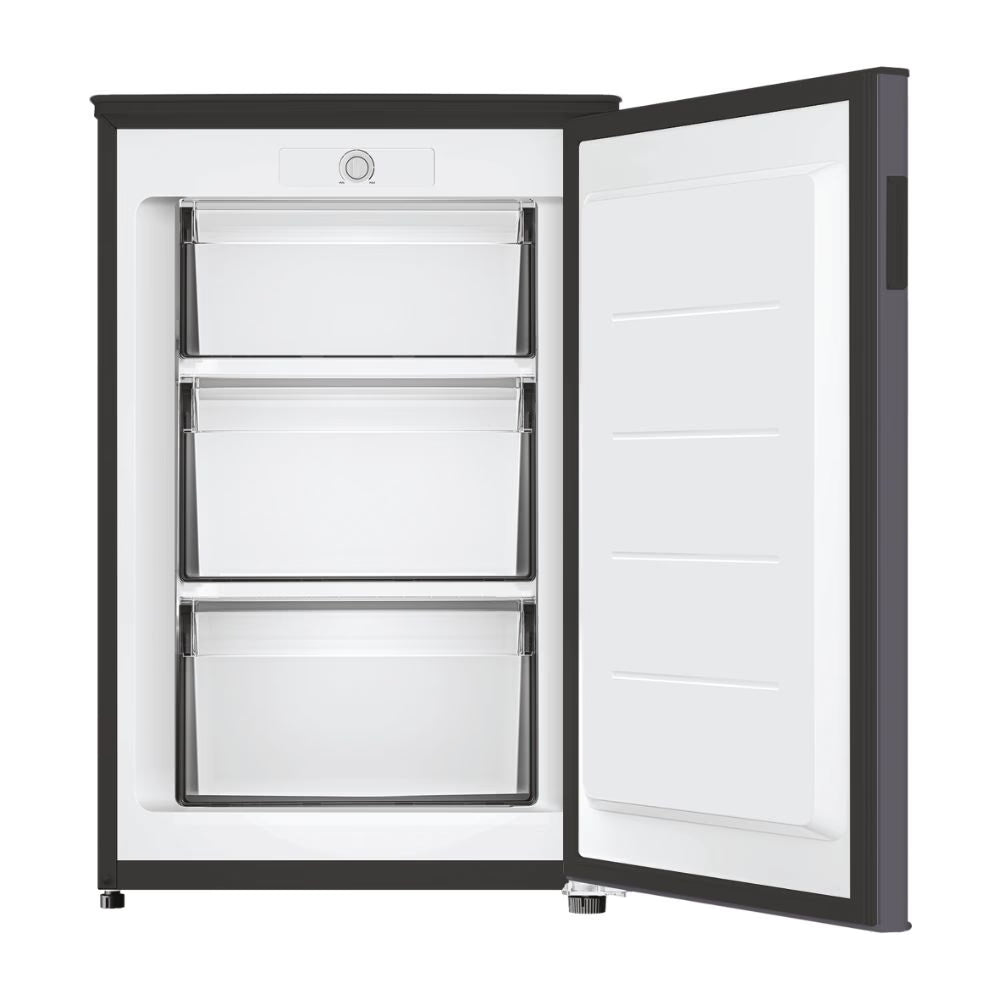 Hoover 85 L Undercounter Upright Freezer – Silver/Graphite