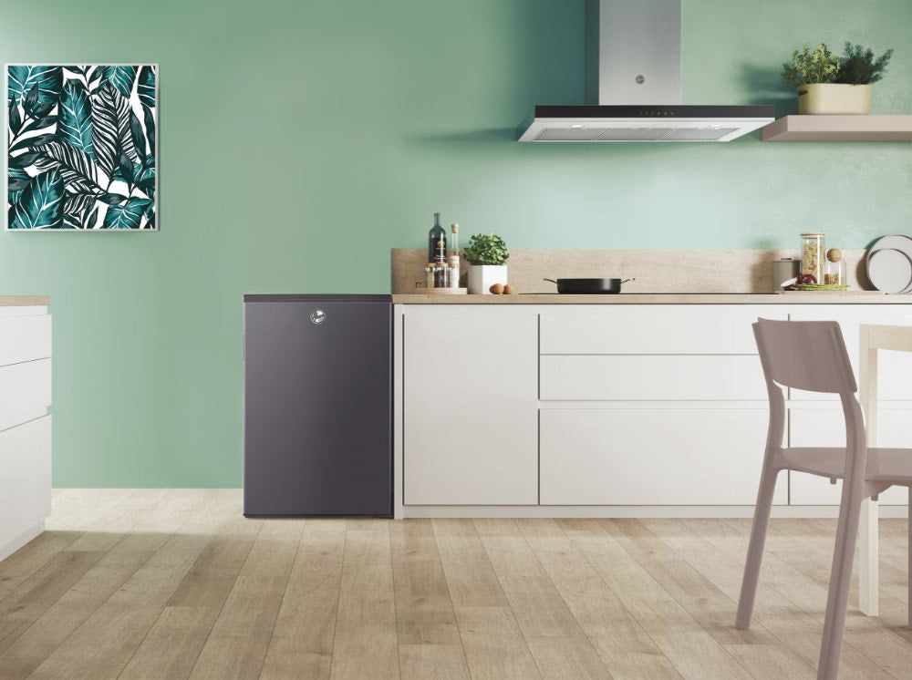 Hoover 85 L Undercounter Upright Freezer – Silver/Graphite