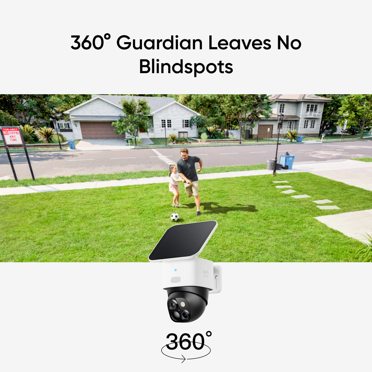 Eufy Solocam S340 2K Pan, Tilt & Zoom with Solar Panel | T81703W1