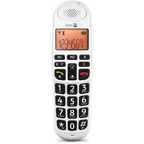 Doro PhoneEasy 100w Cordless Telephone - White