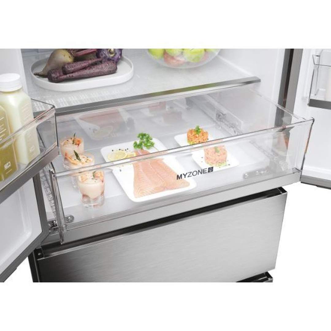 Haier Freestanding No Frost American Fridge Freezer | HFR5719EWMP Haier American Fridge Freezer Ben Sweeney Electrical Euronics