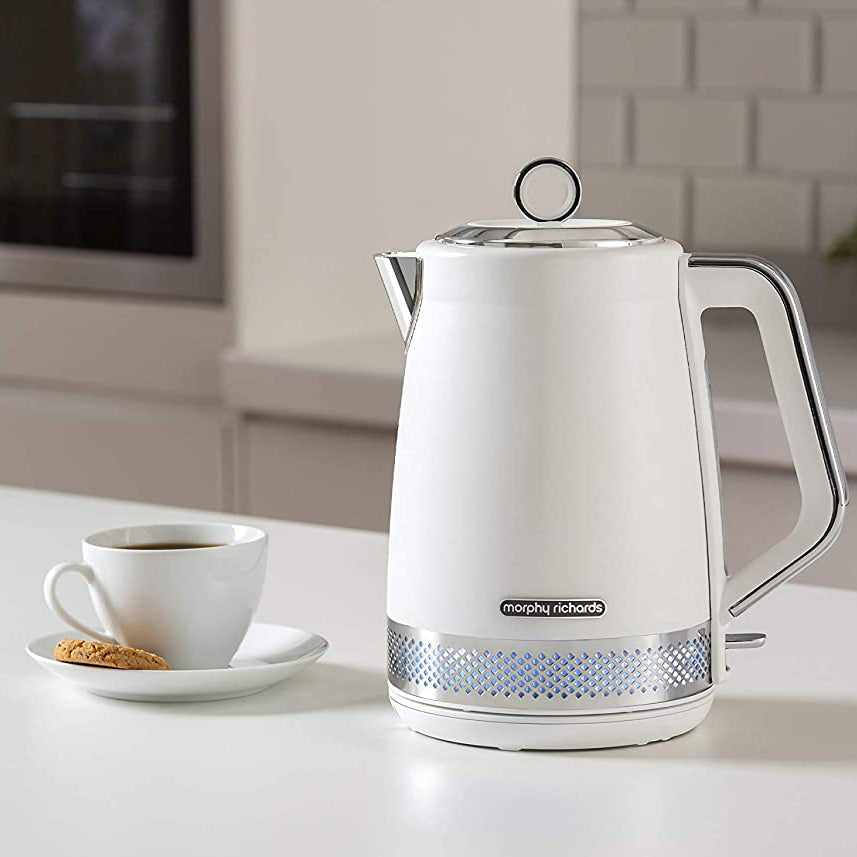 Morphy Richards 1.7L Illumination Jug Kettle White Matte