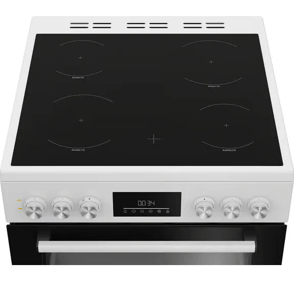 Beko 60cm Double Oven Electric Cooker - White | FDC6731W