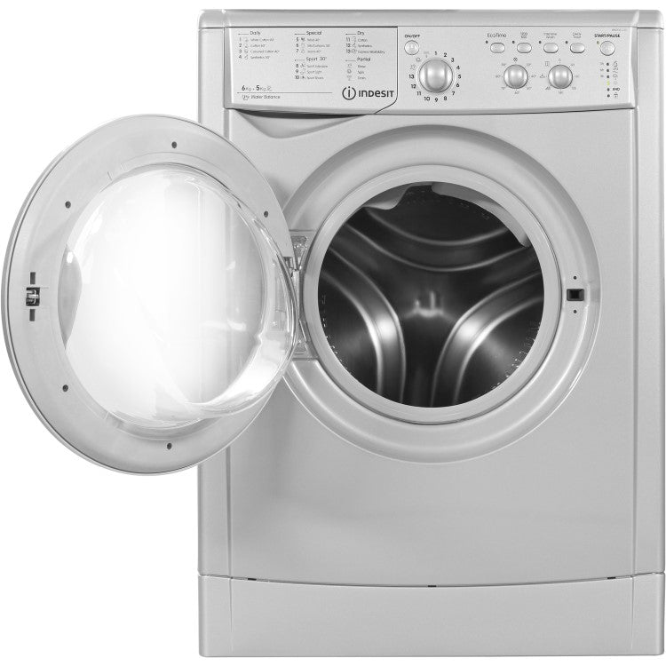 Indesit EcoTime 6 kg Washer Dryer – Silver