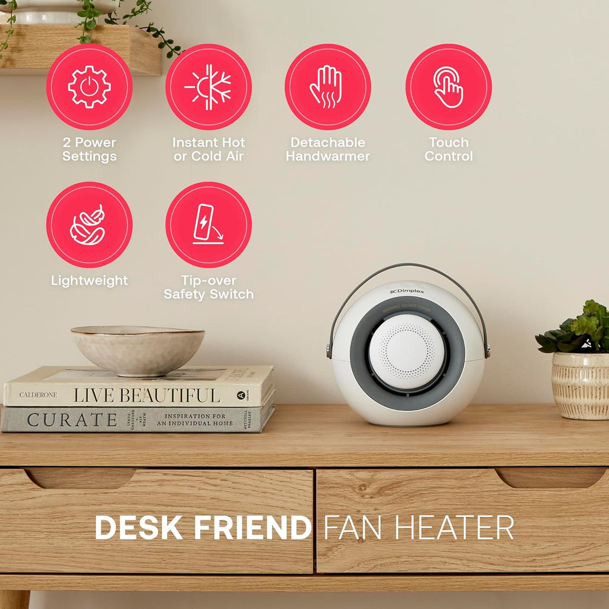 Dimplex Desk Friend PTC Ceramic Fan Heater | DDF390