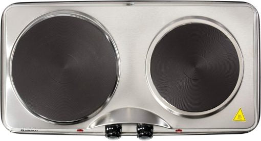 Daewoo SDA1732 Double Stainless Steel Hot Plate