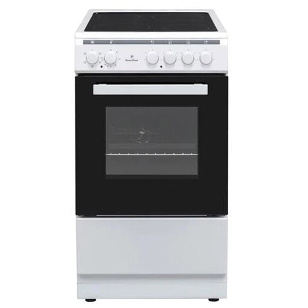PowerPoint 50 cm Single-Cavity Cooker with Ceramic Hob – White