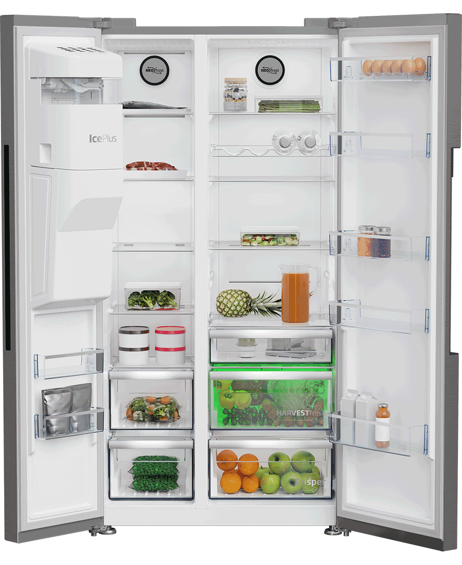 Beko Freestanding American HarvestFresh‚Ñ¢ Fridge Freezer | ASP34B32VPS