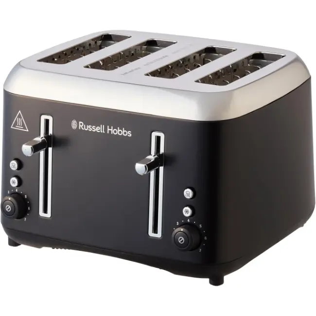 Russell Hobbs Addison 4 Slice Toaster | Matte Black | 27740