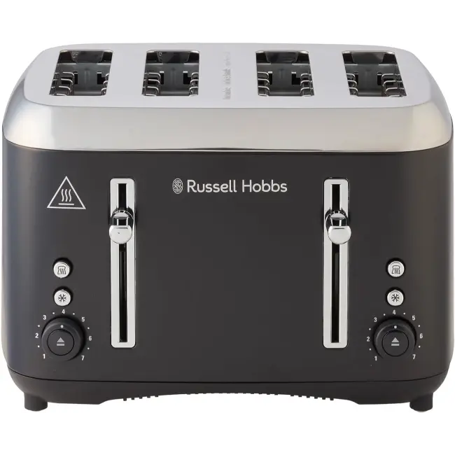 Russell Hobbs Addison 4 Slice Toaster | Matte Black | 27740