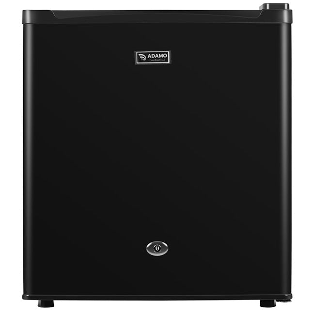 ADAMO 46 L Table‑Top Fridge with Icebox & Lock – Black