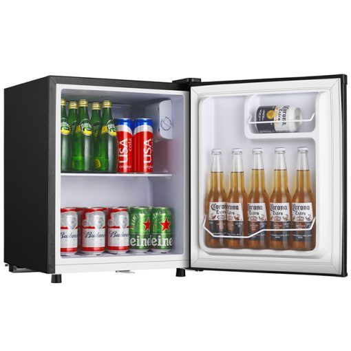 ADAMO 46 L Table‑Top Fridge with Icebox & Lock – Black