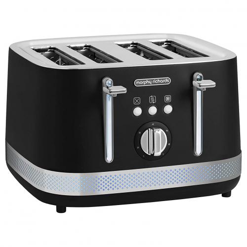 MORPHY 4 SLICE MATT BLACK ILLUMINATION TOASTER | 248020