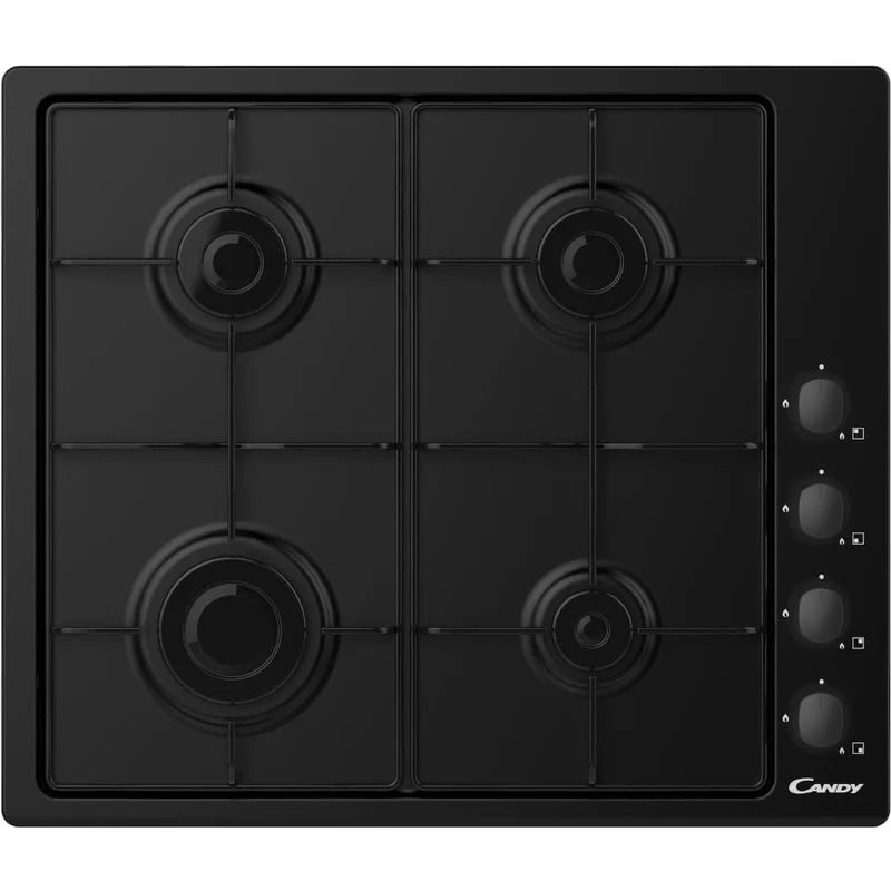 Candy 60cm 4 Burner Gas Hob Black - CHW6LBB