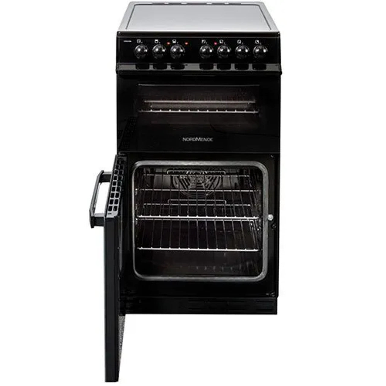 Nordmende 50 cm Ceramic Top Twin-Cavity Electric Cooker – Black