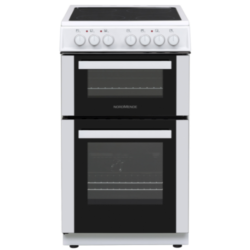 Nordmende 50 cm Ceramic Top Twin-Cavity Electric Cooker – White