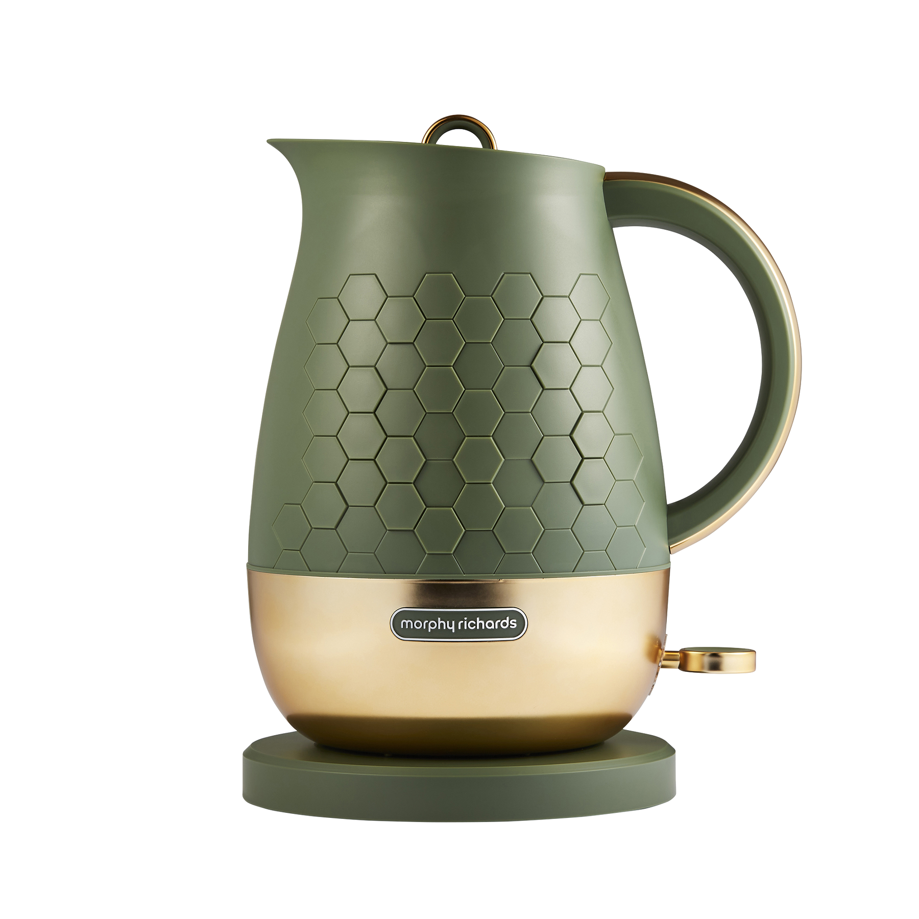 Morphy Richards Cassini 1.7L Jug Kettle – Olivine Green & Gold