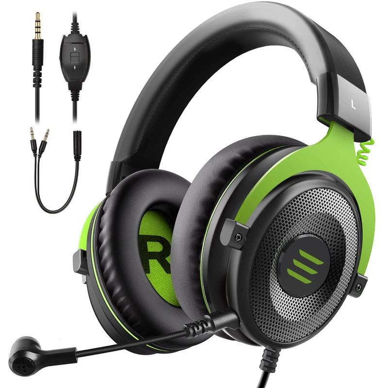 EKSA E3000 Gaming Headset with RGB Light – Green