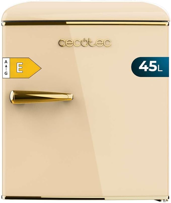 Cecotec Table Top Retro Fridge with Chiller Box Gold Cream | 02129