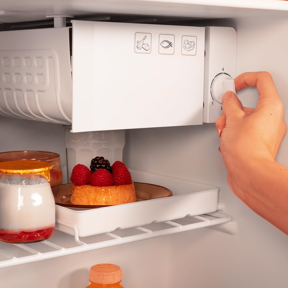 Cecotec Table Top Retro Fridge with Chiller Box Gold Cream | 02129