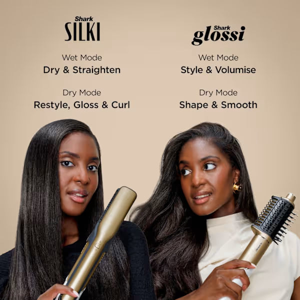 Shark Glam Straight & Waves Multi-Styler 4-in-1 Gold | HD6041SUK
